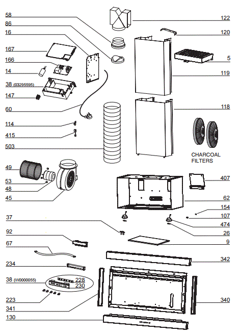 BEST WC33I90SB Range Hood Parts breakout large