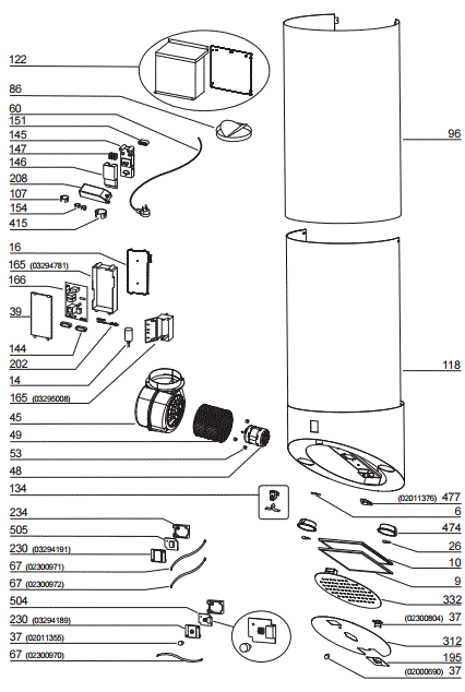 BEST WM33I40R Range Hood Parts breakout large