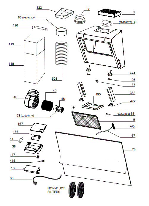 BEST WM34I80SB Range Hood Parts breakout large