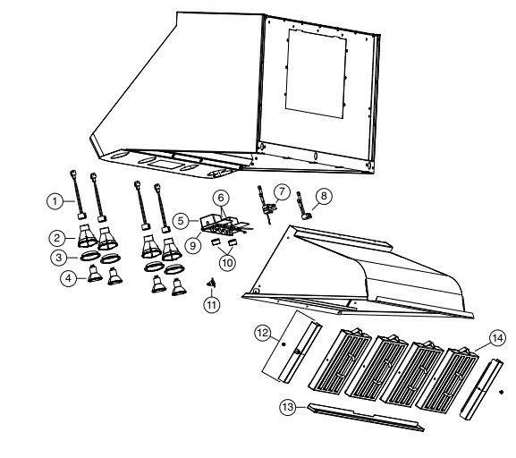 BEST WP29M544SB Range Hood Parts breakout large