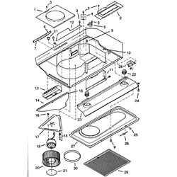 NuTone WS236AA 36 In. Almond Range Hood Parts breakout large