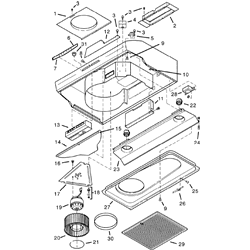 NuTone WS336SS 36 In. Stainless Range Hood Parts breakout large