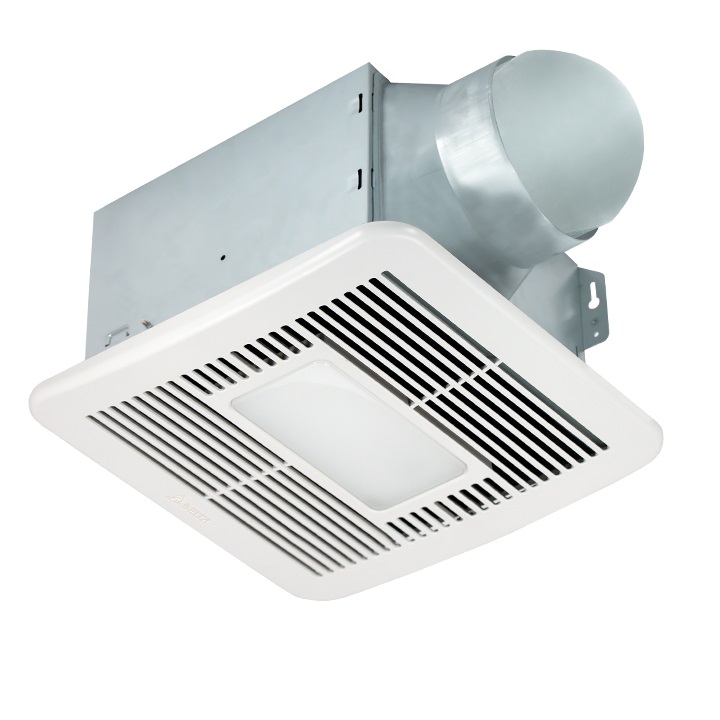 Delta Breez SMT150LED DC Exhaust Fan, Led 150cfm .5 sones breakout small